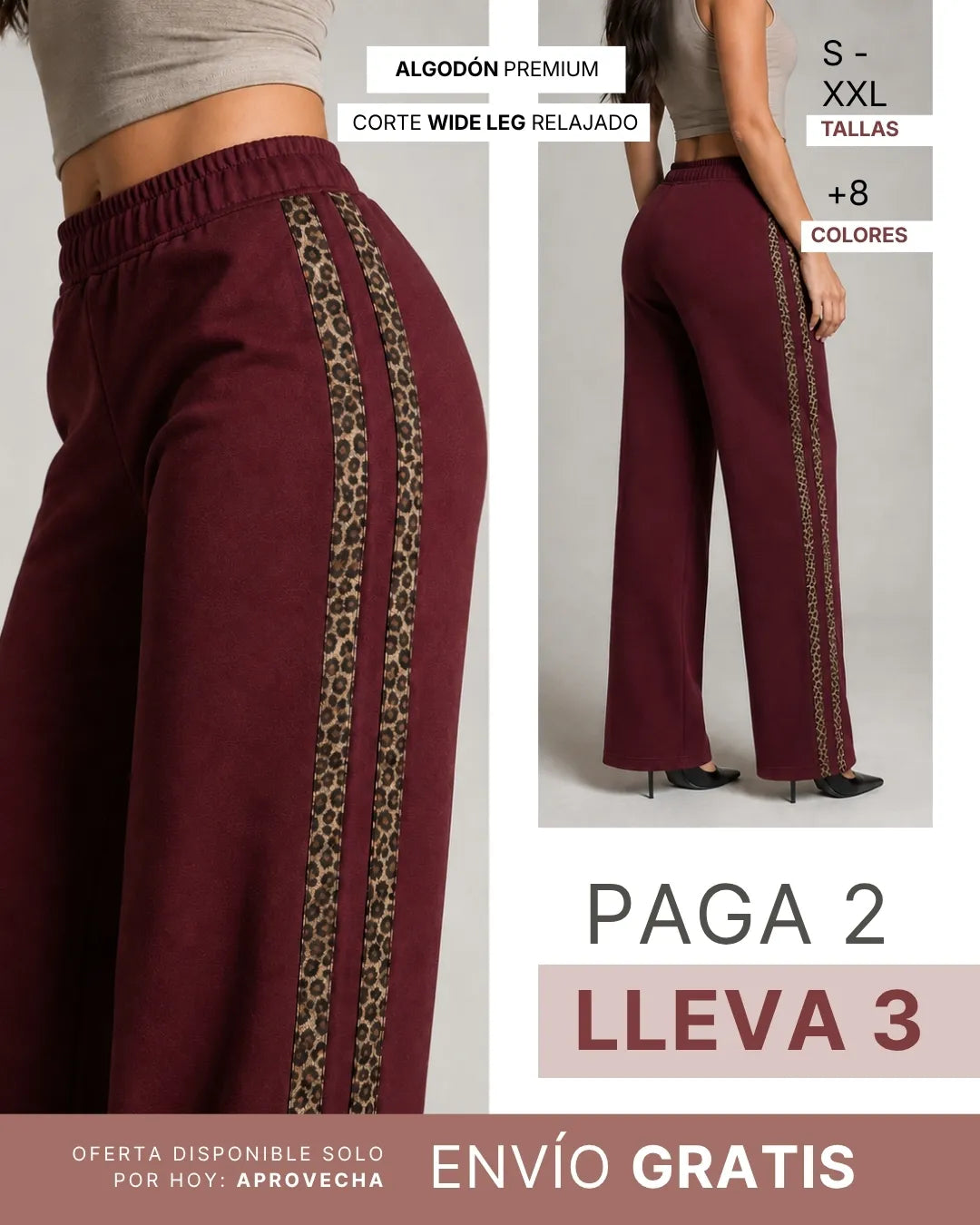 PANTALON AKIRA ANIMAL PRINT